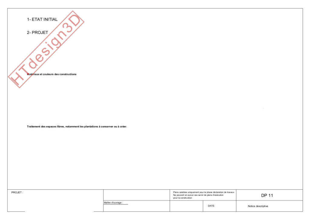 Notice descriptive déclaration préalable de travaux – Pays Basque